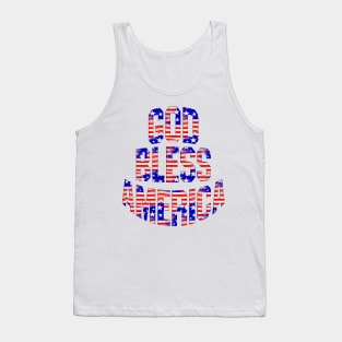 Patriotic God Bless America Tank Top